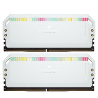 USCORSAIR 美商海盗船 统治者铂金 DDR5 5200MHz RGB 台式机内存 灯条 白色 32GB 16GB*2