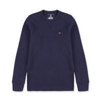 TOMMY HILFIGER 汤米·希尔费格 男士圆领长袖T恤 09T3585 藏蓝色 XL