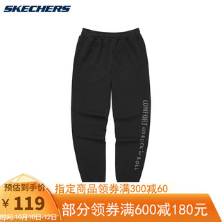SKECHERS 斯凯奇 爆笑怪兽系列 男子运动长裤 L421M006-0018 碳黑 L
