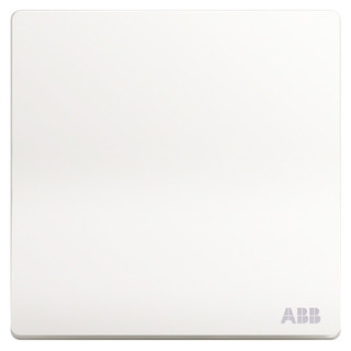 ABB 开关插座面板 一开双控单开双控开关 轩致系列 白色 AF125