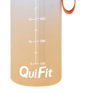 QuiFit 塑料杯 1L 浅蓝橙
