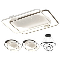 Lighting 雷士 NVC 星雨系列 北欧吸顶灯+餐吊灯+圆卧灯*2 遥控款