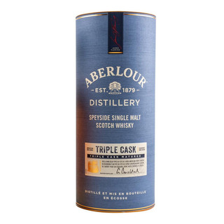 Aberlour 亚伯乐 三桶 单一麦芽 苏格兰威士忌 700ml 礼盒装