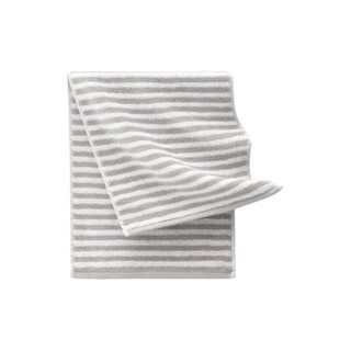 Z towel 最生活 条纹系列 A-1192 浴巾 65*130cm 380g 灰白条纹