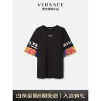 范思哲 VERSACE 22早秋 奢侈品男装MEDUSA RENAISSANCE棉质T恤1006448-1A04117-2B510 黑色 S