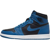 AIR JORDAN 正代系列 Air Jordan 1 Retro High OG 男子篮球鞋 555088-404 黑蓝 42.5