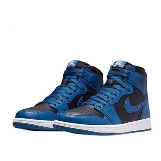 AIR JORDAN 正代系列 Air Jordan 1 Retro High OG 男子篮球鞋 555088-404 黑蓝 42.5