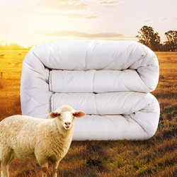 FUANNA 富安娜 澳洲进口羊毛冬被 1.5m床适用(203*229cm)