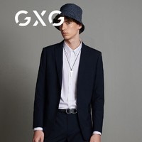 GXG 休闲优雅西装外套秋季新品商场同款轻商务百搭时尚型男士西服