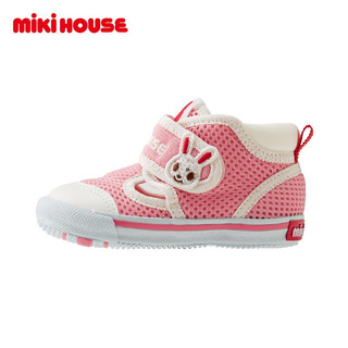 MIKI HOUSE MIKIHOUSE男女儿童凉鞋夏季双层网布保护脚趾二段学步凉鞋12-9304-269 粉色 14.5CM