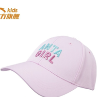 ANTA 安踏 儿童棒球帽女童帽子2022年冬季新款运动百搭帽子儿童帽子  粉色-2 均码
