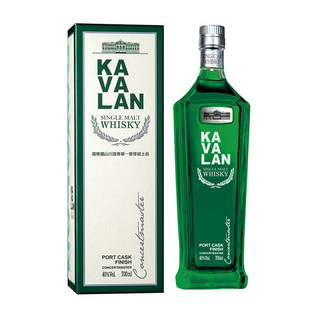 Kavalan 噶玛兰 波特桶熟成单一麦芽威士忌 中国台湾金车噶玛兰威士忌 洋酒礼盒装700ml