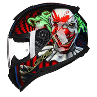 LS2 FF802 摩托车头盔 黑五彩小丑 XL