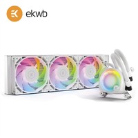 EKWB 毅凯火力 AIO 360 Lux D-RGB 一体式CPU水冷散热器 白色