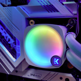 EKWB 毅凯火力 AIO 360 Lux D-RGB 一体式水冷散热器 白色
