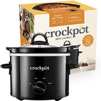 CROCK-POT CSC037 带铰链盖慢炖锅，3.5 升，红色 红色 N/A CSC037