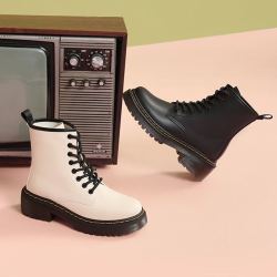 camel 骆驼 女士马丁靴 a045036105