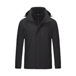 tectop探拓男子三合一冲锋衣d207277cf黑色xl