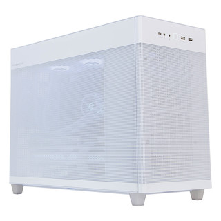 ASUS 华硕 AP201冰立方黑白中塔式机箱兼容M-ATX主板RTX30系显卡rog水冷