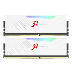 KINGBANK 金百达 白刃 DDR4 3600MHz RGB 台式机内存 灯条 白色 32GB 16GBx2