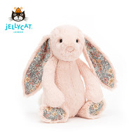 jELLYCAT 邦尼兔 英国jELLYCAT2020年新品花布浅桃红色邦尼兔安抚玩偶毛绒玩具包邮