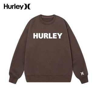 Hurley 国际品牌情侣加绒卫衣2022新款秋冬美式字母潮