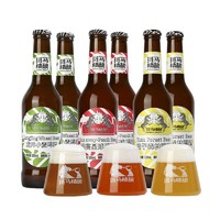 Zebra Craft 斑马精酿 风味啤酒组合装 龙井/桃子/柚子果味啤酒330ml×6瓶装
