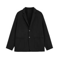 PEACEBIRD MEN 太平鸟男装 男士短款大衣 BWAAB4504 黑色 S