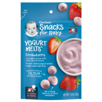 PLUS会员：Gerber 嘉宝 婴儿酸奶溶豆 草莓酸奶味 28g