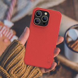 NILLKIN 耐尔金 苹果iPhone14 Pro Max手机壳 磨砂全包防摔耐脏手机保护壳 护盾Pro红色普通版