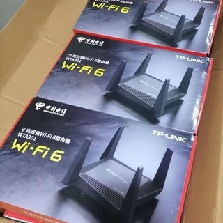 TP-LINK 普联 WTA301 双频3000M 家用千兆无线路由器 Wi-Fi 6 单个装 黑色