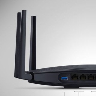 TP-LINK 普联 双频6000M 家用千兆无线路由器 Wi-Fi 6 单个装 黑色