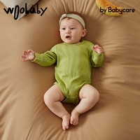 woobaby 婴儿衣服新生儿连体衣宝宝秋装哈衣爬服2件装包屁衣初生