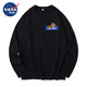 NASA BASE 男式秋冬季长袖t恤 DST1005-趴趴熊-黑色素