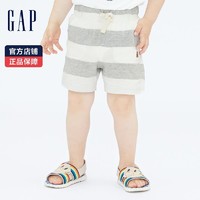 Gap 盖璞 布莱纳婴儿纯棉运动短裤709329夏季2022新款童装直筒裤薄