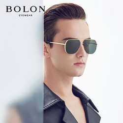 BOLON 暴龙 太阳镜中性款经典时尚眼镜飞行员墨镜BL7021C60