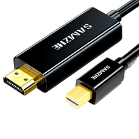 SAMZHE 山泽 20MDP MiniDP转HDMI 视频线缆 2m