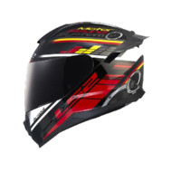LS2 FF802 摩托车头盔 黑红极限 2XL