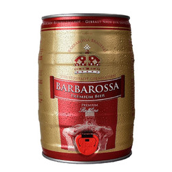 BARBAROSSA 凯尔特人 红啤酒5L*1桶 德国原装进口 桶装啤酒