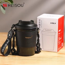 heisou 禾艾苏 咖啡杯2022新款水杯ins风夏季便携办公室冰美式杯子