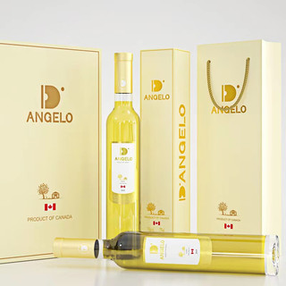 DANGELO 帝安吉乐 加拿大进口 VQA认证维代尔冰谷晚收 冰酒 甜酒 375ml*2 礼盒装