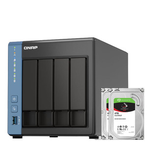 QNAP 威联通 TS-416 天空保垒 四盘位 四核心 nas私有云网络存储服务器磁盘阵列云存储（含硬盘4T