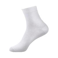 Langsha 浪莎 男士中筒袜套装 10双装 白色