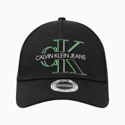 calvinklein卡尔文克莱ckjeans男士时尚潮流纯棉荧光色浮雕logo鸭舌