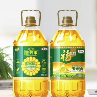 福临门 营养家系列 活粒鲜胚 玉米胚芽油 4L