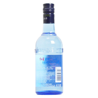 红星 二锅头 蓝瓶43度绵柔8陈酿250mL单瓶 清香型白酒