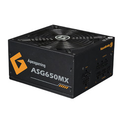 Apexgaming 美商艾湃电竞 ASG-650MX 额定650W ATX全模组电源（80PLUS金牌/全日系电容/10年换新）