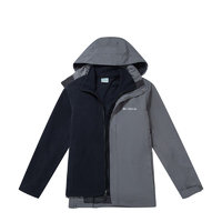 Columbia 哥伦比亚 男子三合一冲锋衣 WE7211-023 灰色/黑色 M