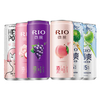 RIO 锐澳 微醺清爽组合套装 6罐6口味 3~5度鸡尾酒配1罐气泡水