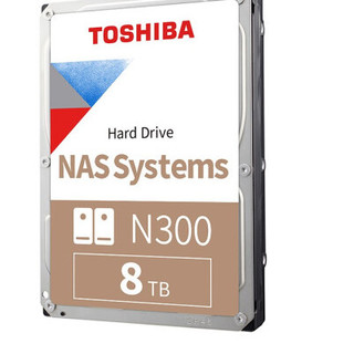 TOSHIBA 东芝 N300系列 3.5英寸 NAS硬盘（CMR、7200rpm、256MB）